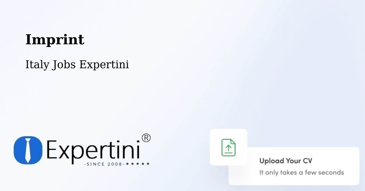 Imprint – Conselice - Italy Jobs Expertini