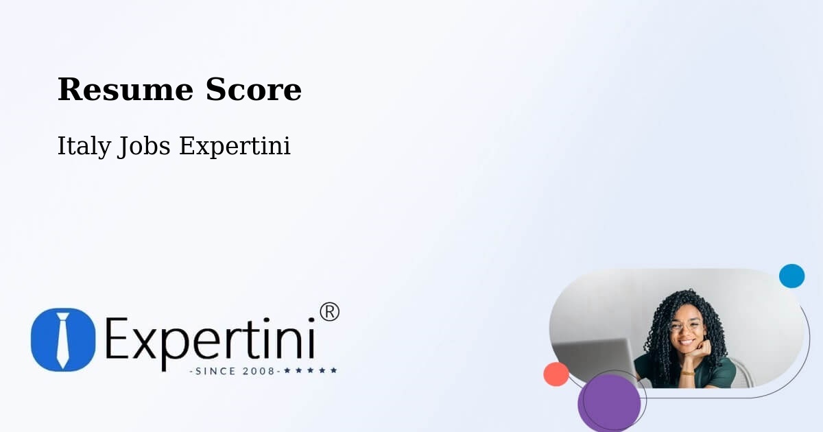 Resume Score & Job Description Match Tool – Conselice - Italy Jobs Expertini